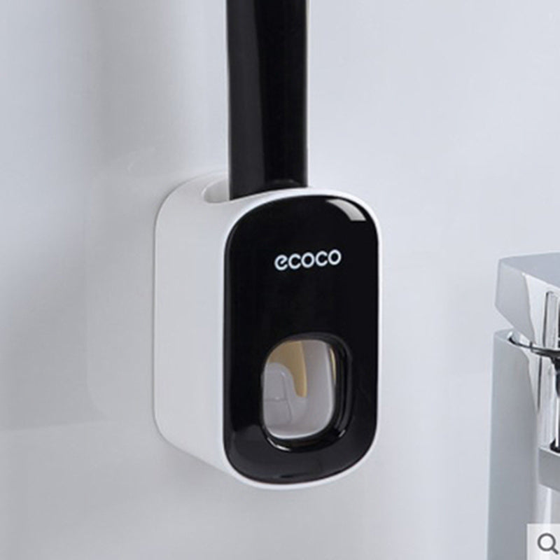 Duvara Monte Otomatik Diş Macunu Tutucu Banyo Aksesuarları Seti Dispenseri