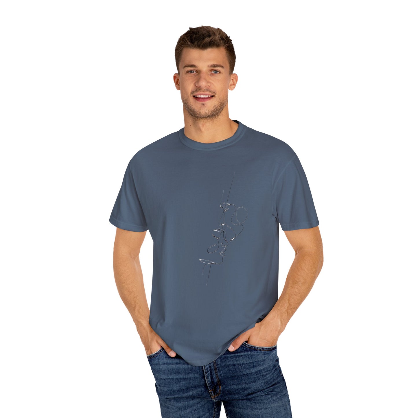 Minimalist Unisex Giysi Boyalı Tişört