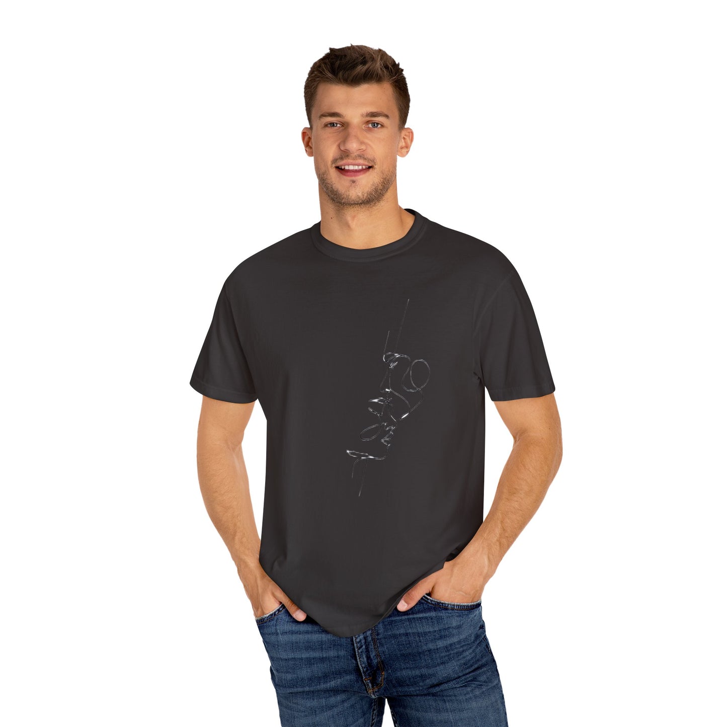 Minimalist Unisex Giysi Boyalı Tişört