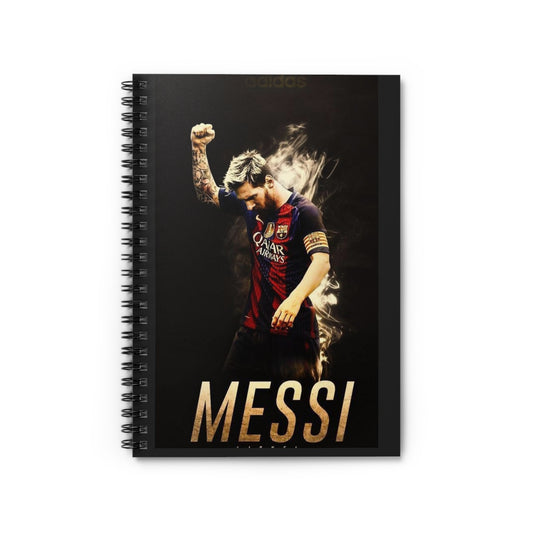 Lionel Messi Spiral Defter - Çizgili Çizgi