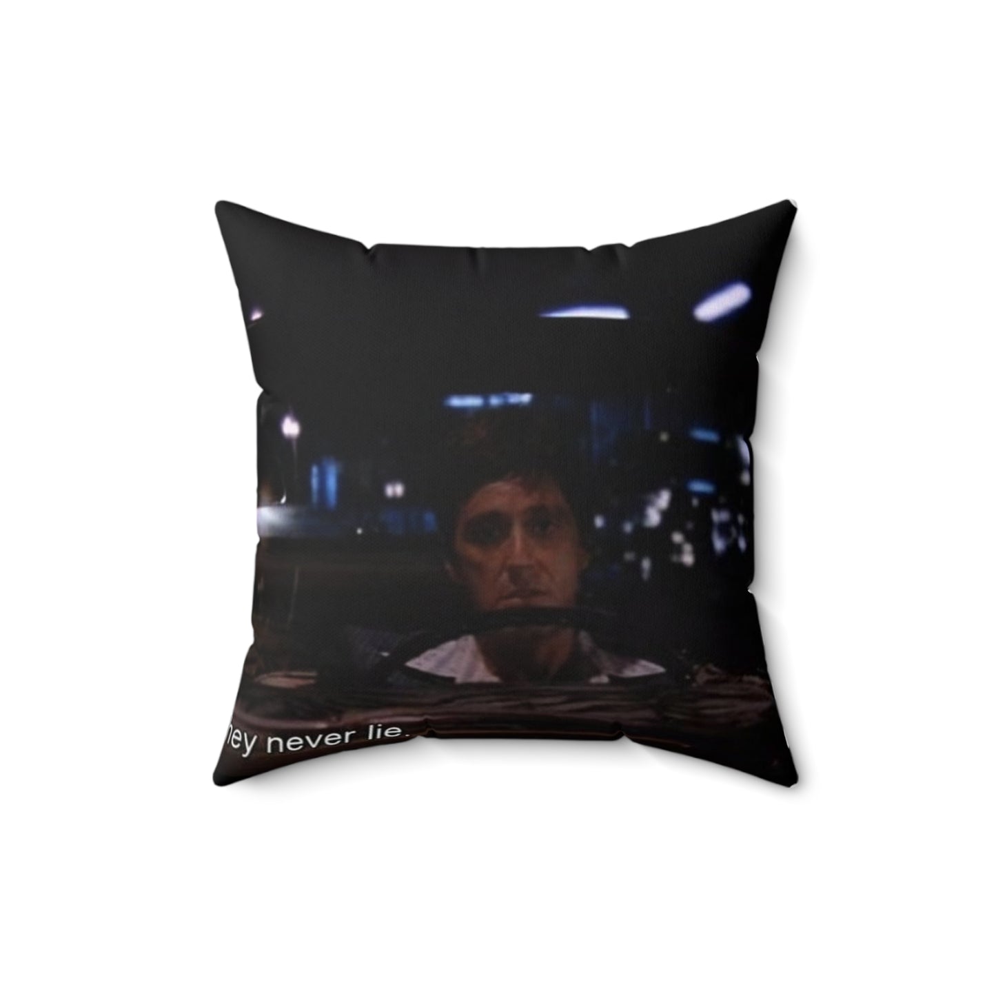 Scarface Bükülmüş Polyester Kare Yastık