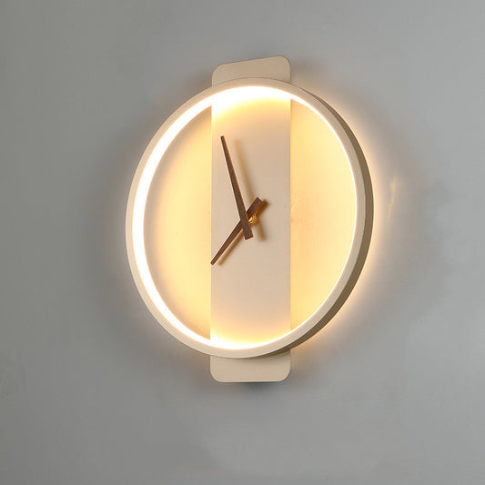 İskandinav Duvar Lambası Yatak Odası Başucu Lambası Saat Modelleme Lambası