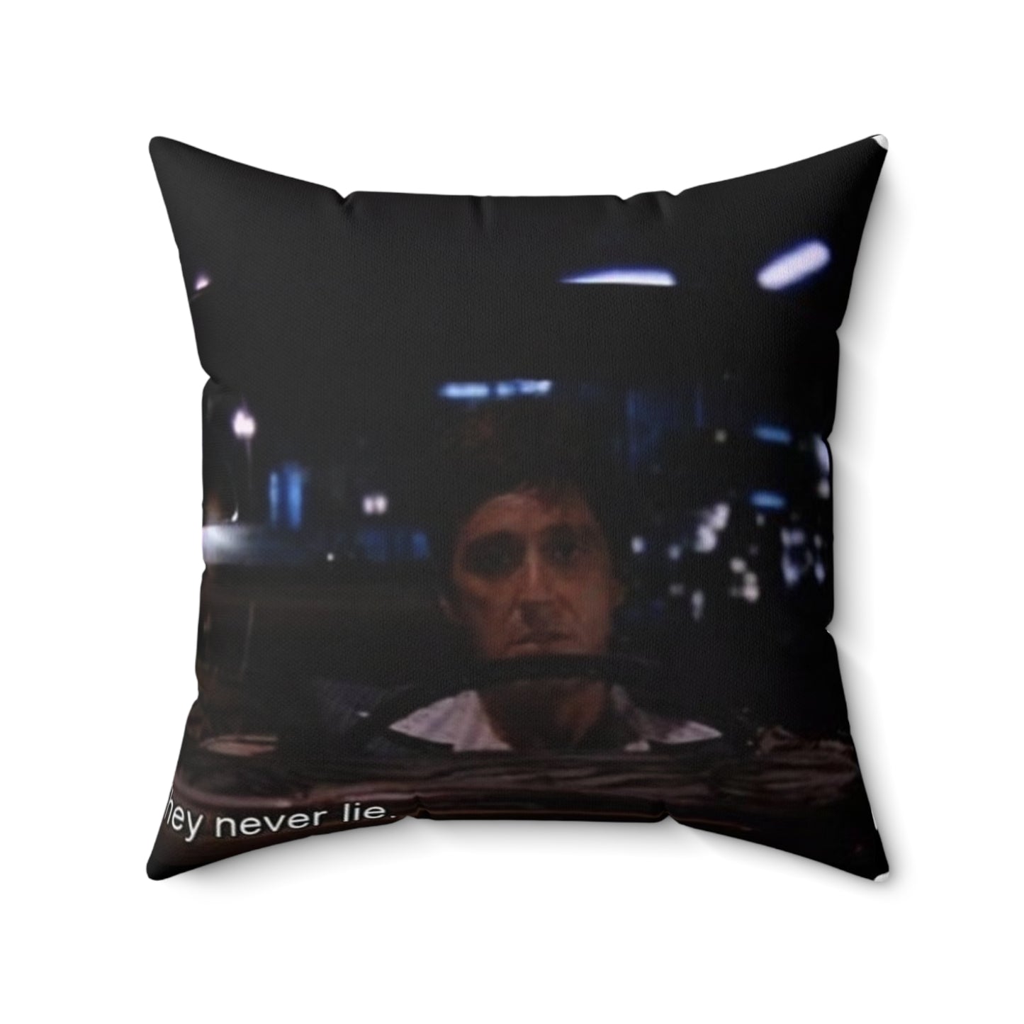 Scarface Bükülmüş Polyester Kare Yastık