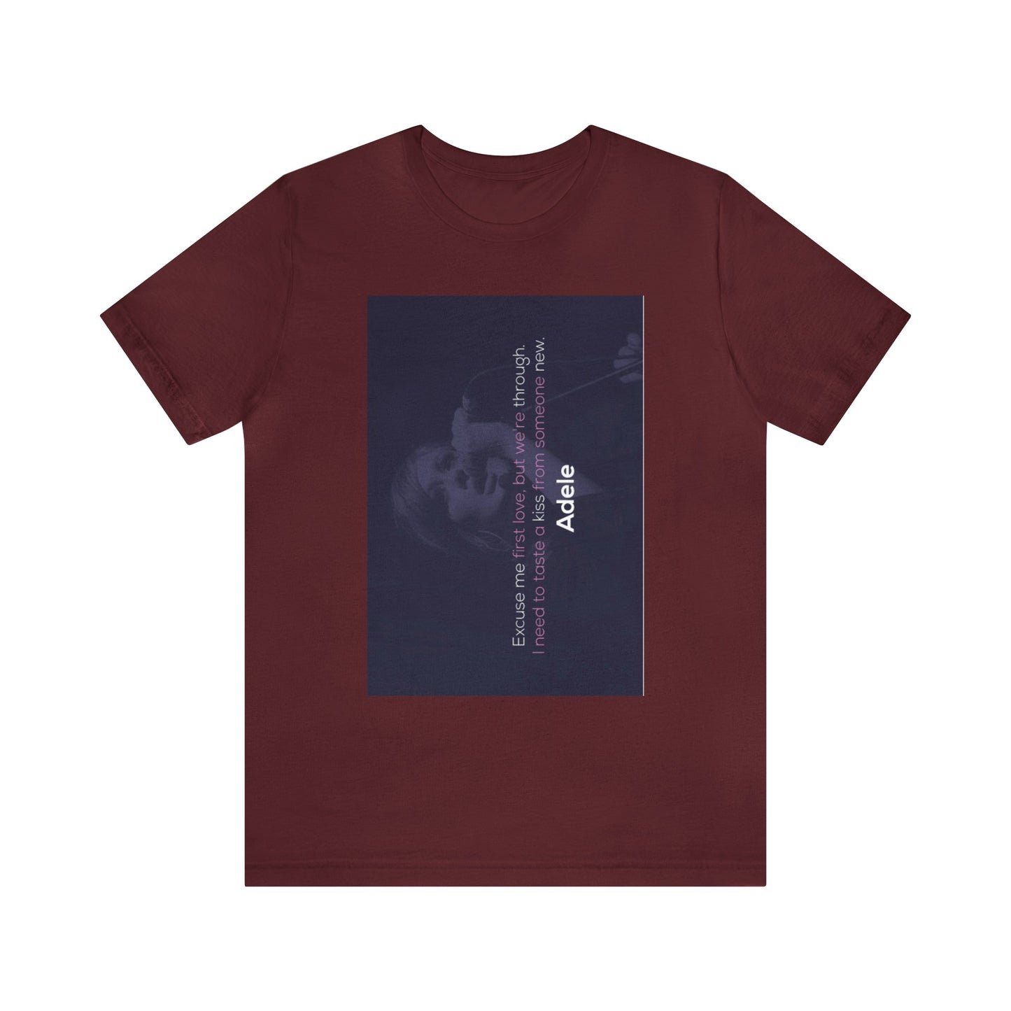Adele Unisex Forma Kısa Kollu Tişört