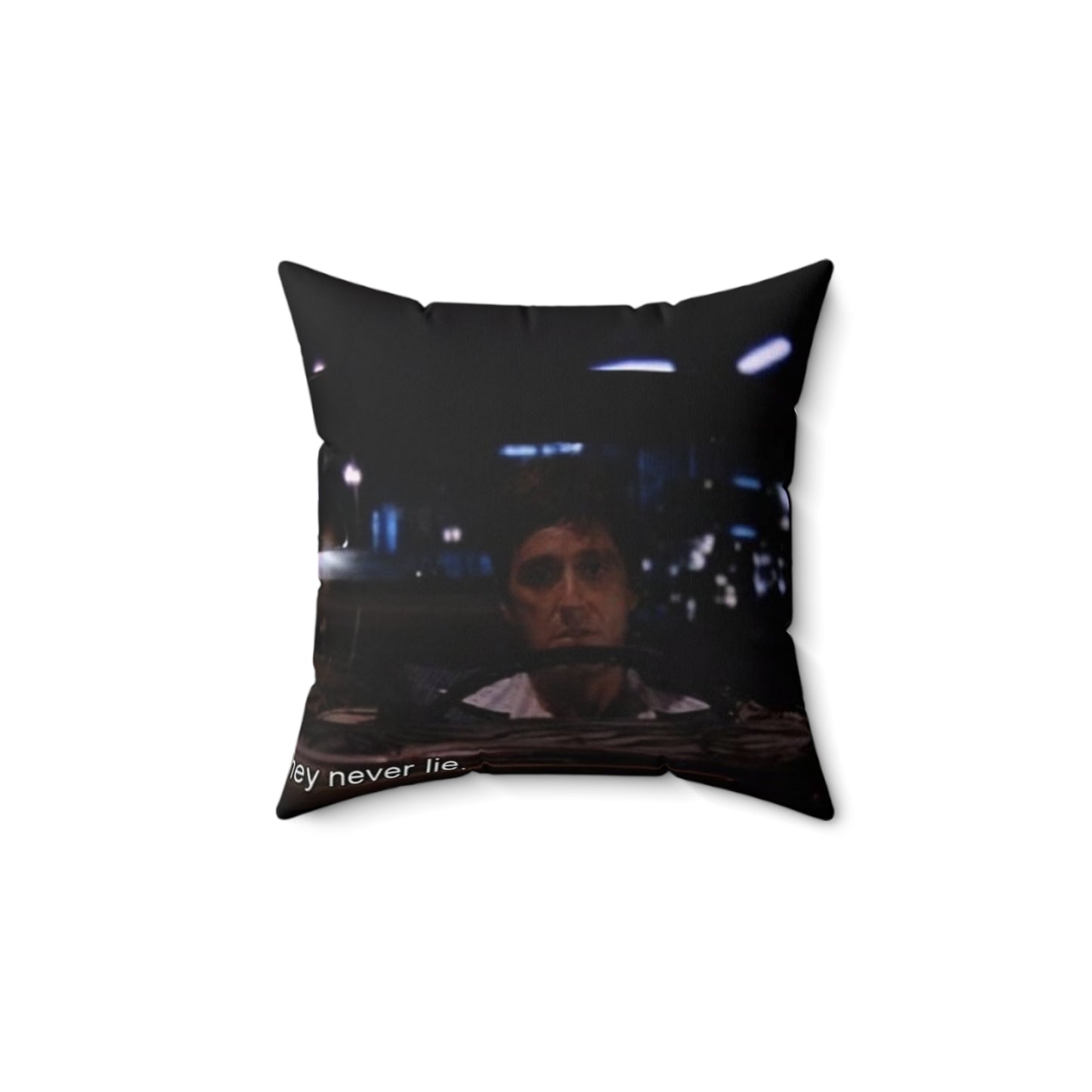 Scarface Bükülmüş Polyester Kare Yastık