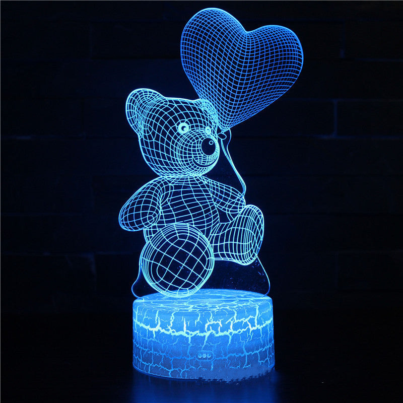 3D Lamba Akrilik USB LED Gece Işıkları Neon Burcu Lamba Noel Noel Süslemeleri Ev Yatak Odası Doğum Günü Dekor Için Sevgililer Günü Hediyeleri