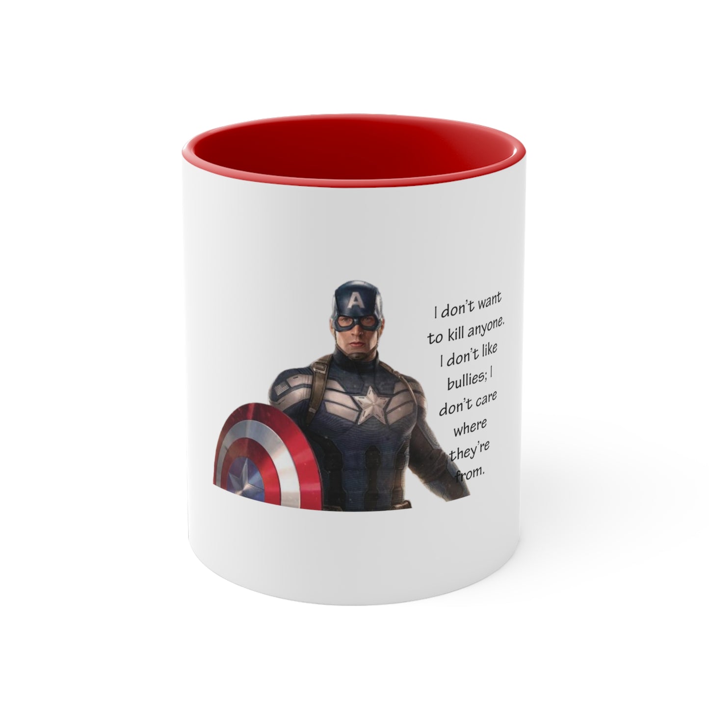 Captain Amerika Accent Coffee Mug, 11oz