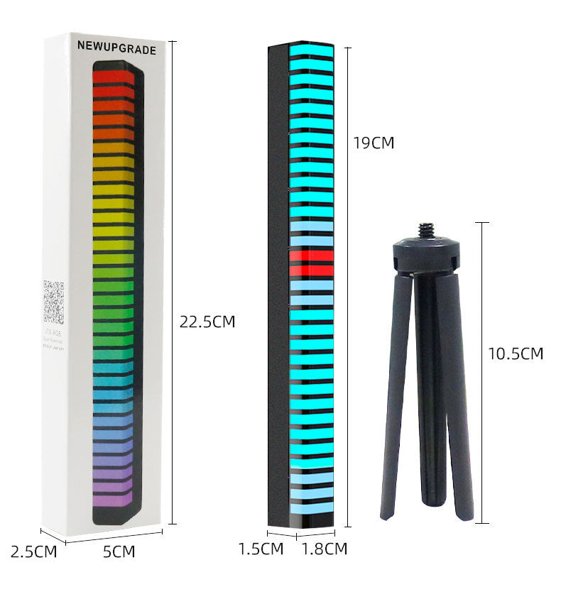 Ses Kontrolü Işık Çubuğu Araba Atmosfer Işığı Müzik Ritim Işığı