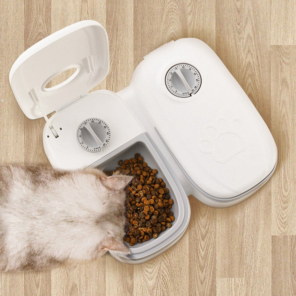 Otomatik evcil hayvan besleyici akıllı yiyecek dağıtıcısı kediler köpekler için zamanlayıcı paslanmaz çelik kase otomatik köpek kedi evcil hayvan besleme evcil hayvan malzemeleri