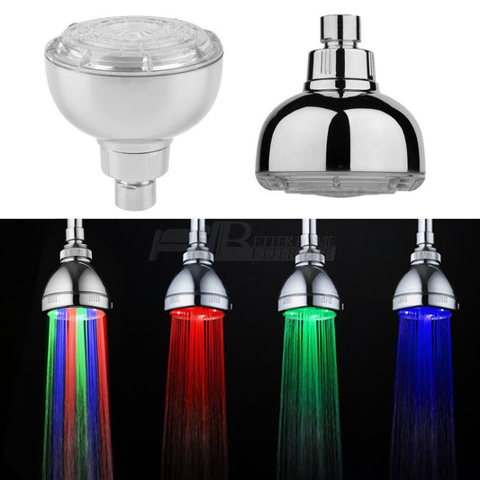 Romantic LED Shower Head Pressurized Water Saving Adjustable 7 Color LED Shower Head Facut Home Bathroom LED Shower Sprinkler